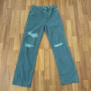 Gray 90s Boyfriend Jeans